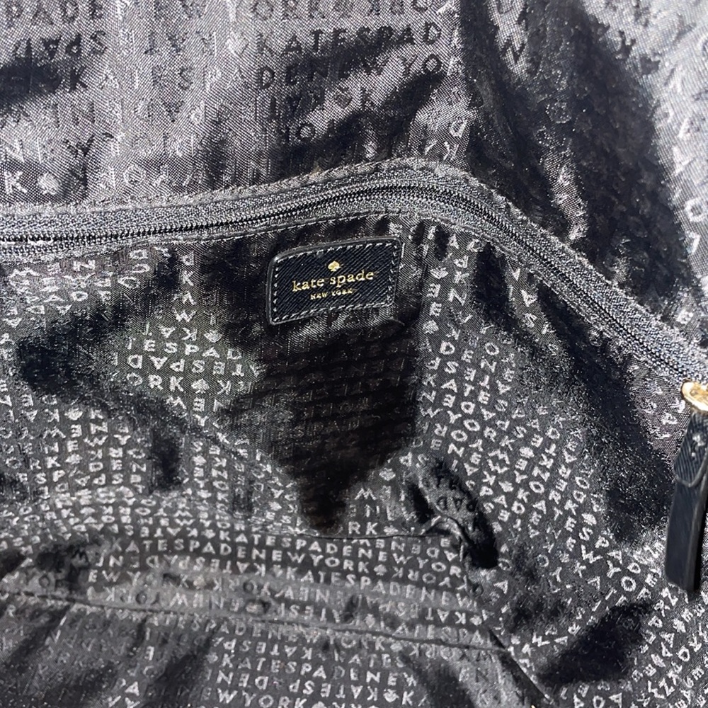 Kate Spade Black Greta Court Glitter Shoulder Tote Bag - Picture 4 of 10